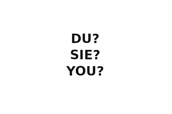 You?